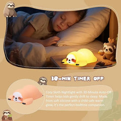 Soft LED Bedside Lamp - Cute Sloth Night Light