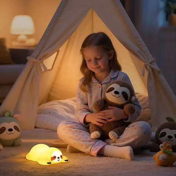 Soft LED Bedside Lamp - Cute Sloth Night Light